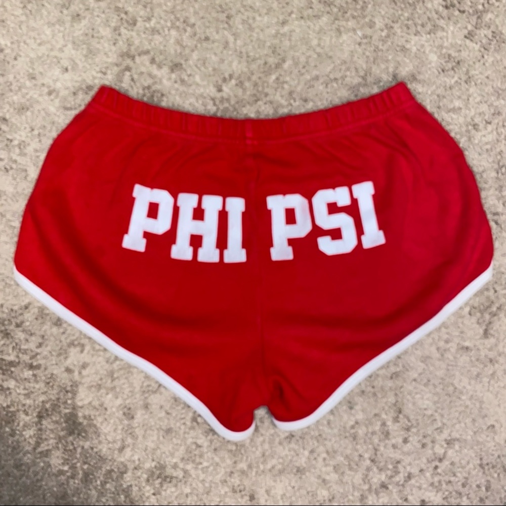 Red Phi Psi Fraternity Short Shorts